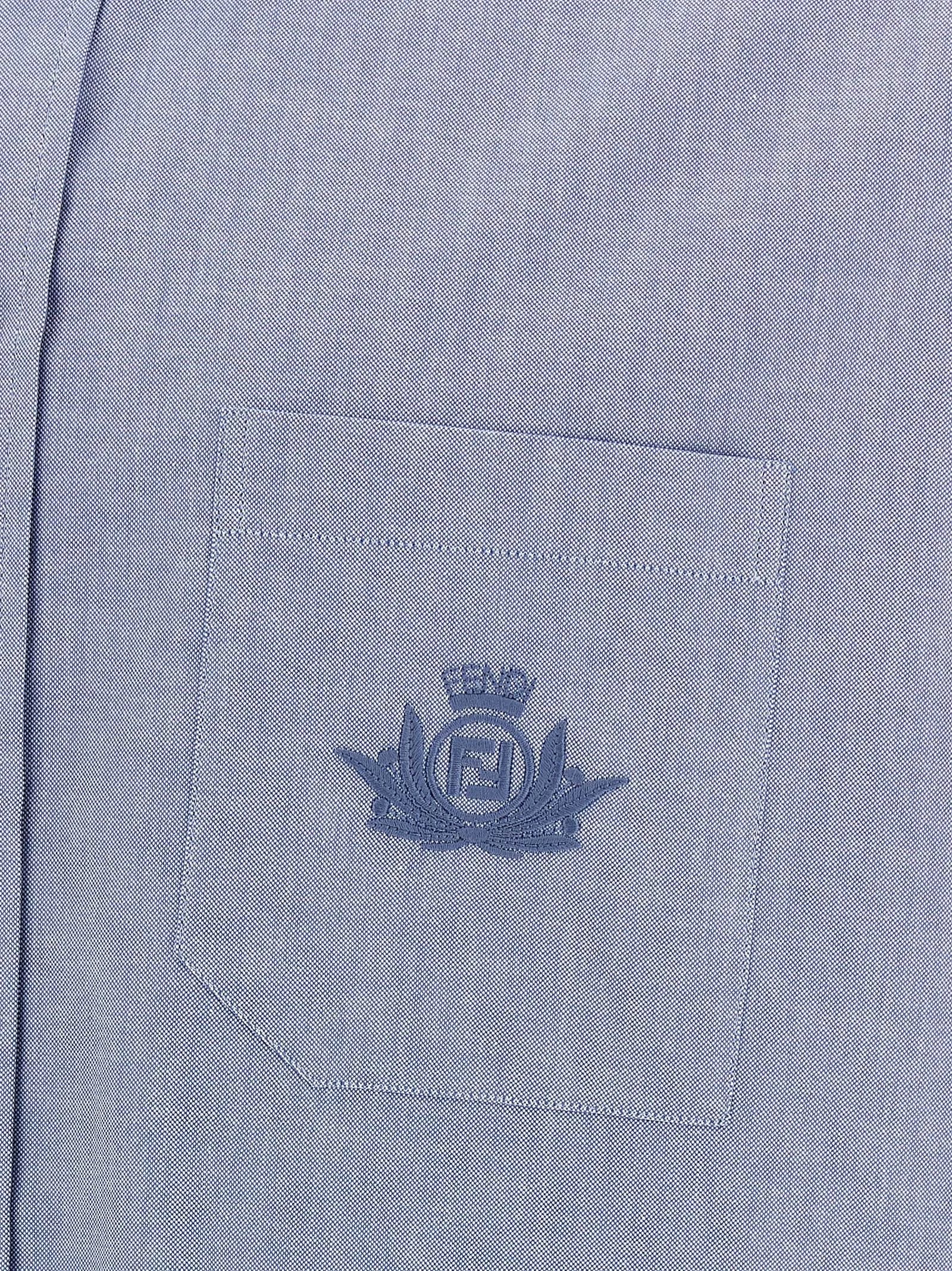 Fendi Blue Cotton Blouse