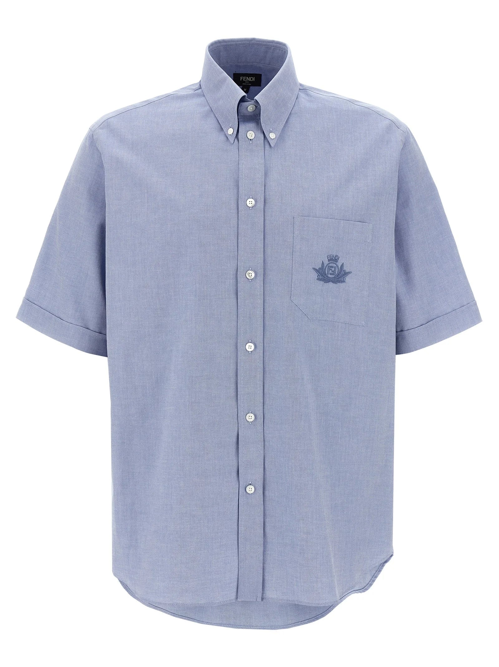 Fendi Blue Cotton Blouse