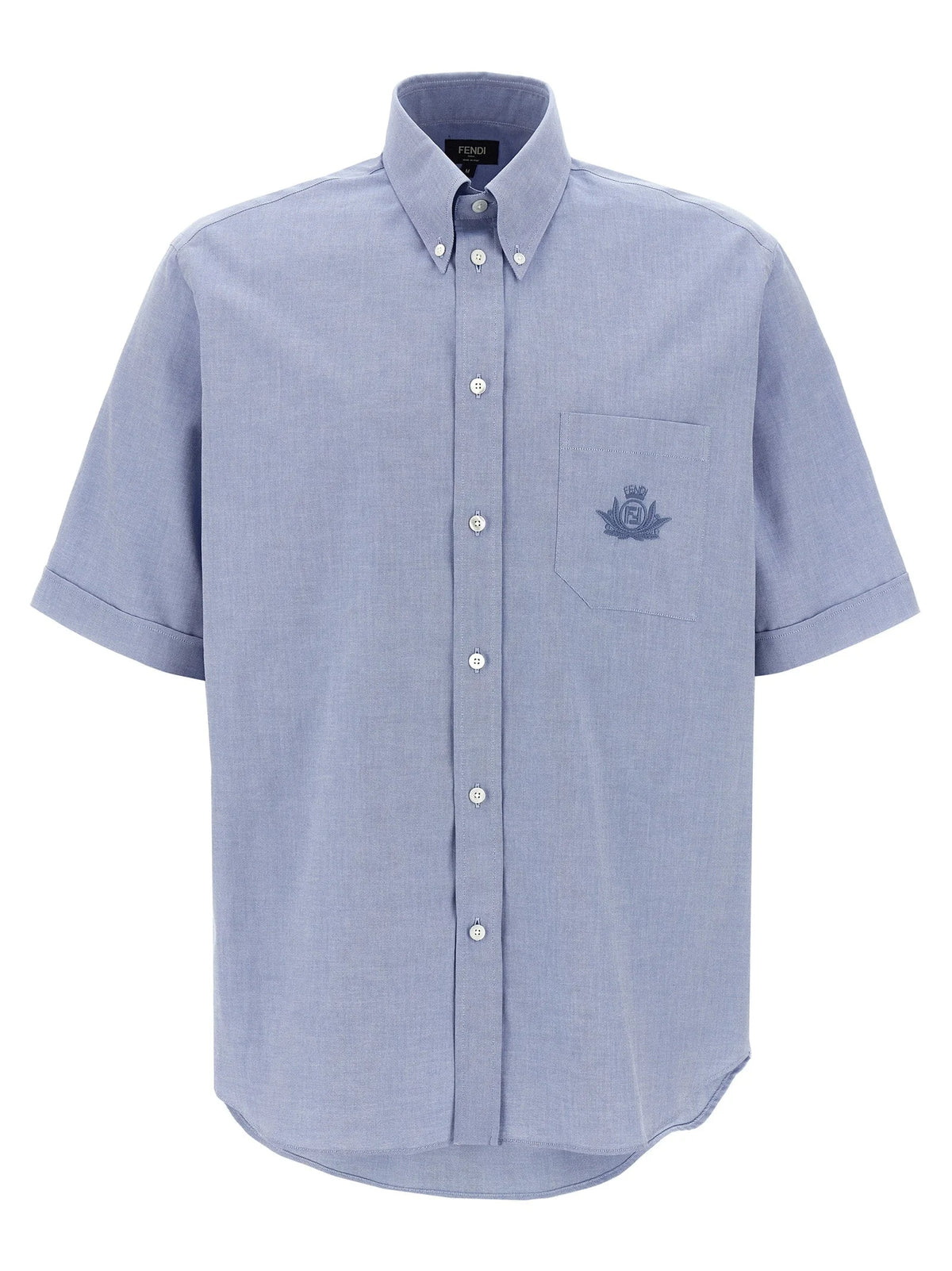 Fendi Blue Cotton Blouse