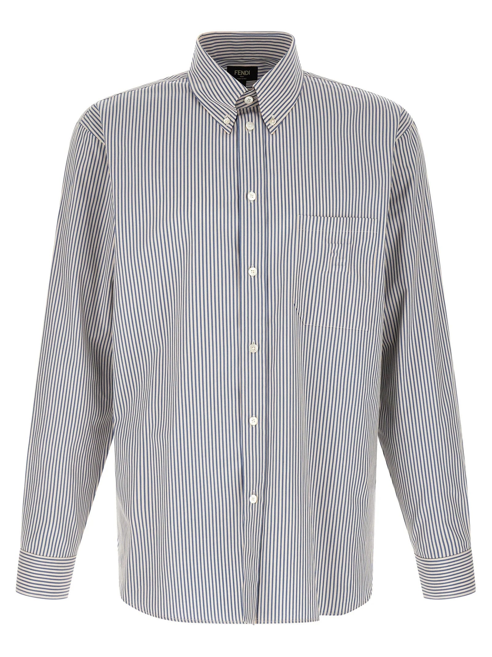 Fendi Blue Cotton Blouse - M
