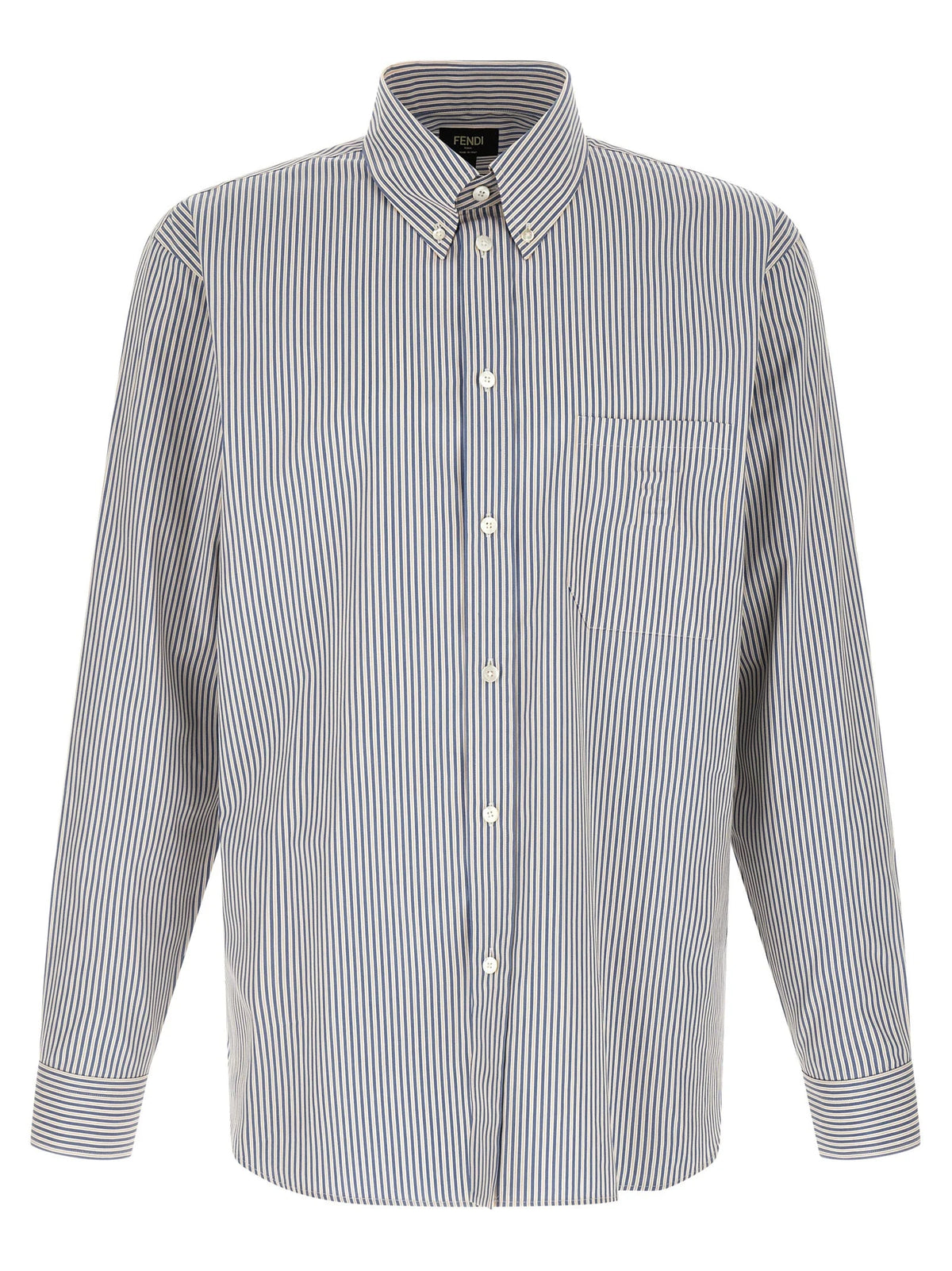 Fendi Blue Cotton Blouse - M