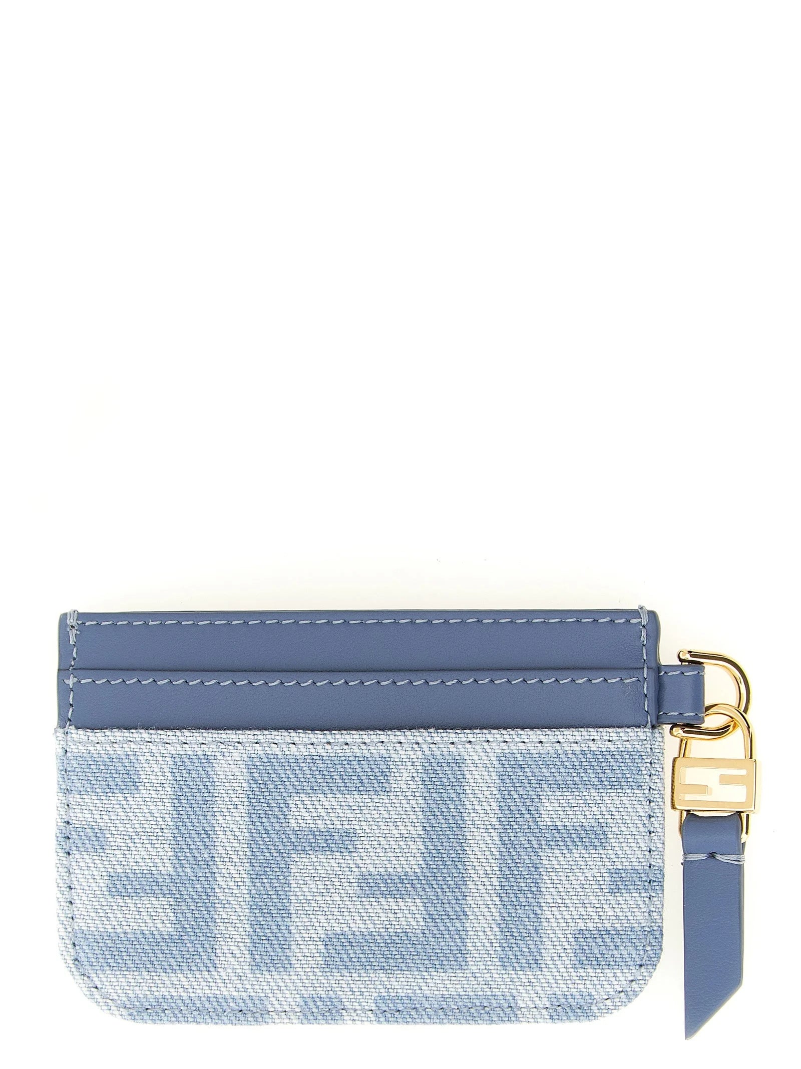 Fendi Blaues Baumwoll-Kartenetui