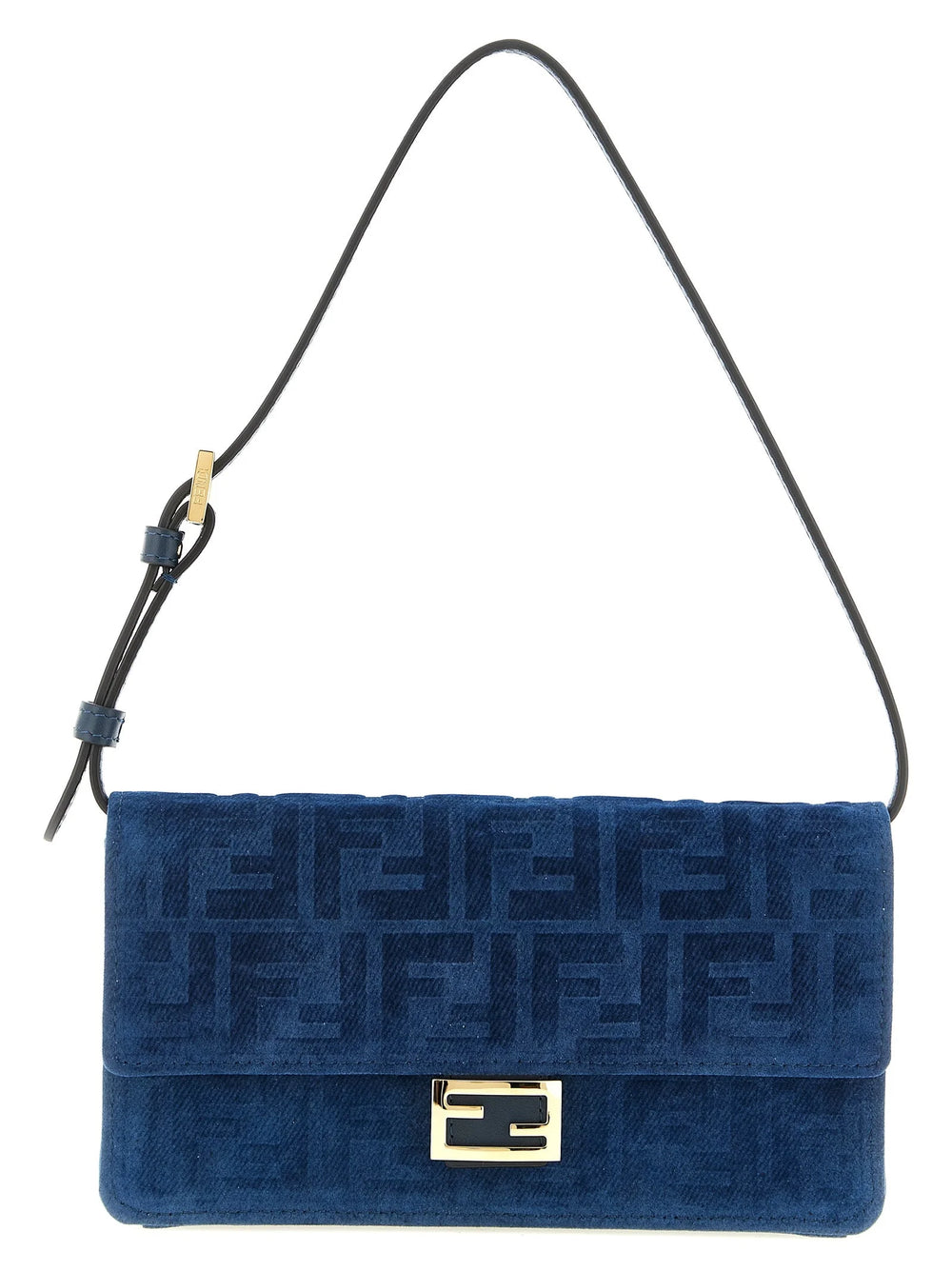 Fendi Blue Cotton Cardholder