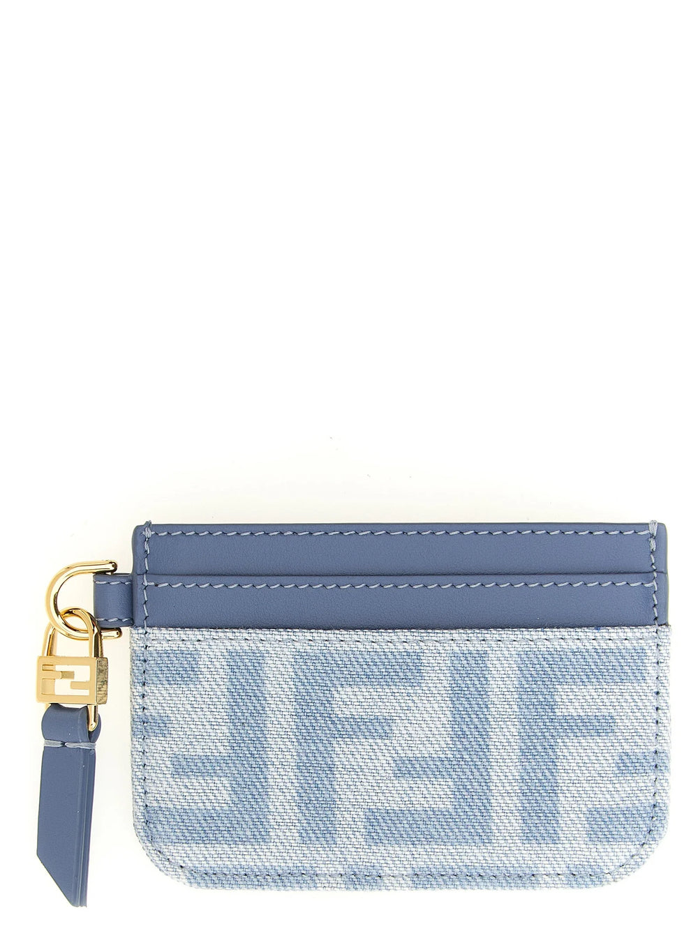 Fendi Blaues Baumwoll-Kartenetui