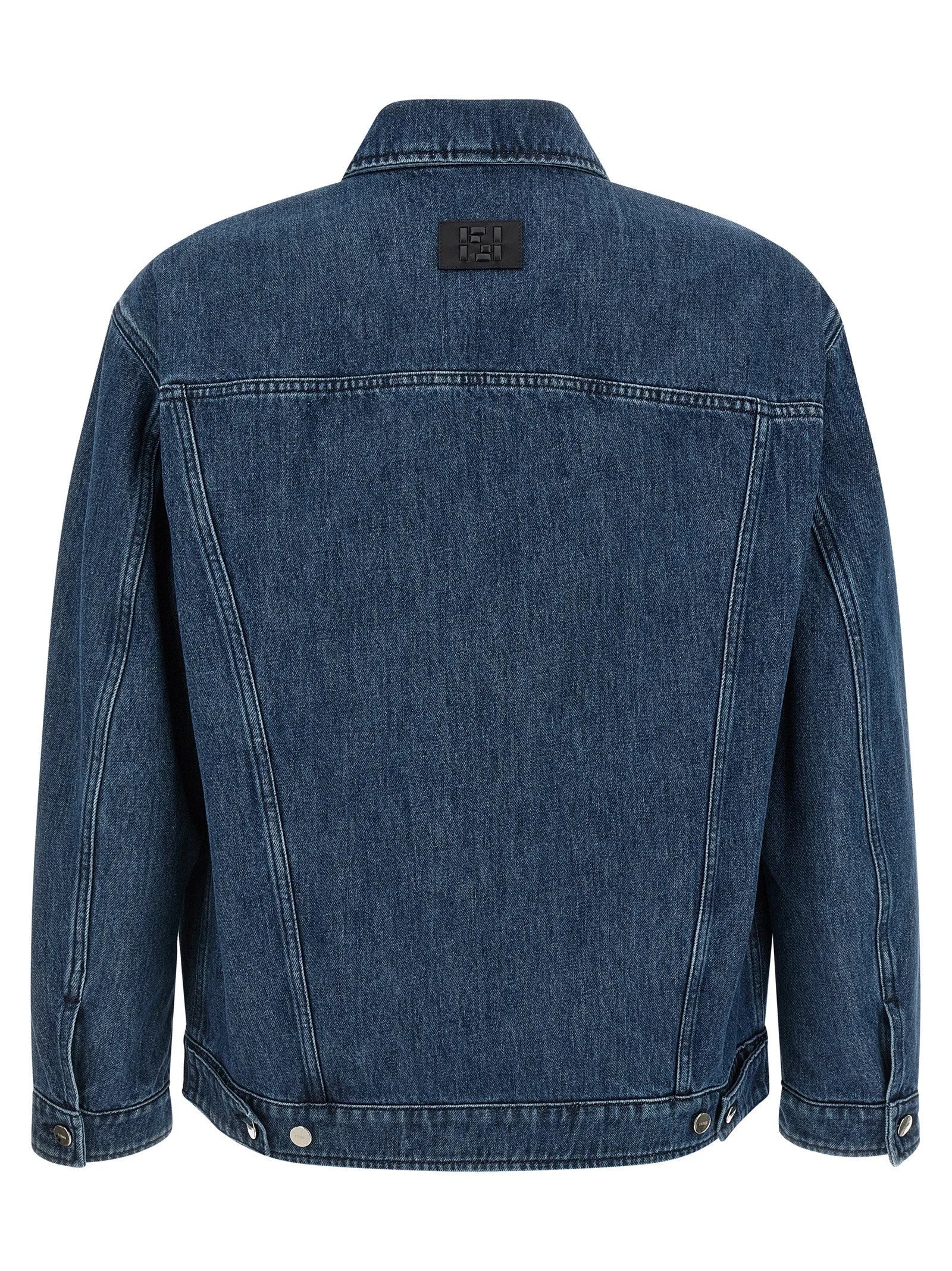 Fendi Blue Cotton Denim Jacket