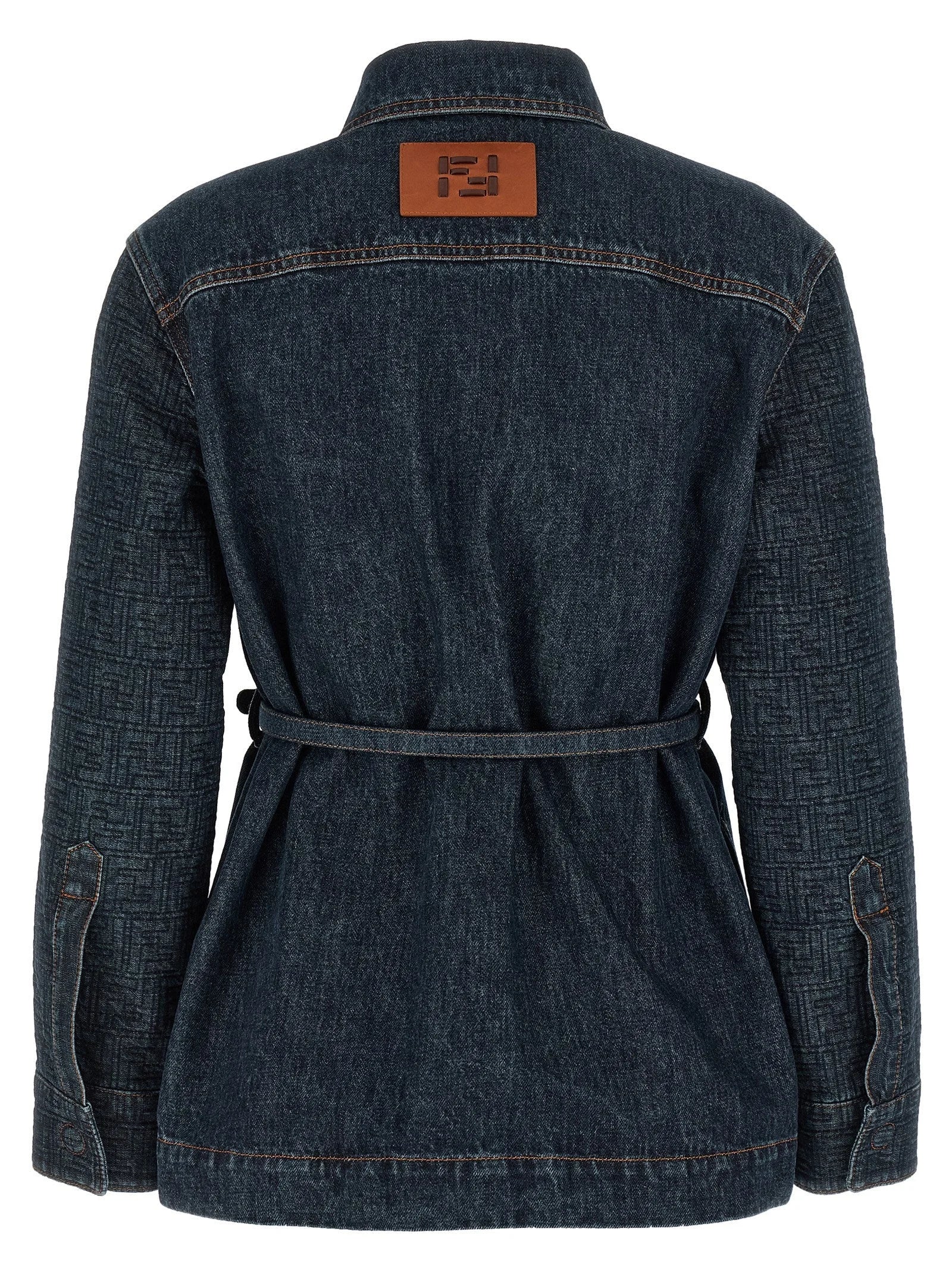 Fendi Blue Cotton Denim Jacket