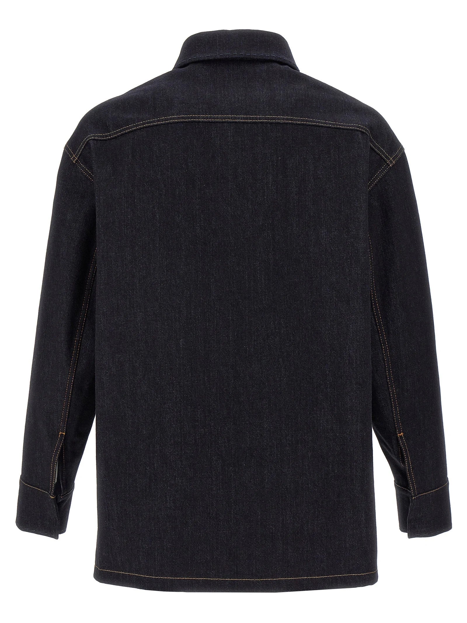 Fendi Blue Cotton Denim Jacket