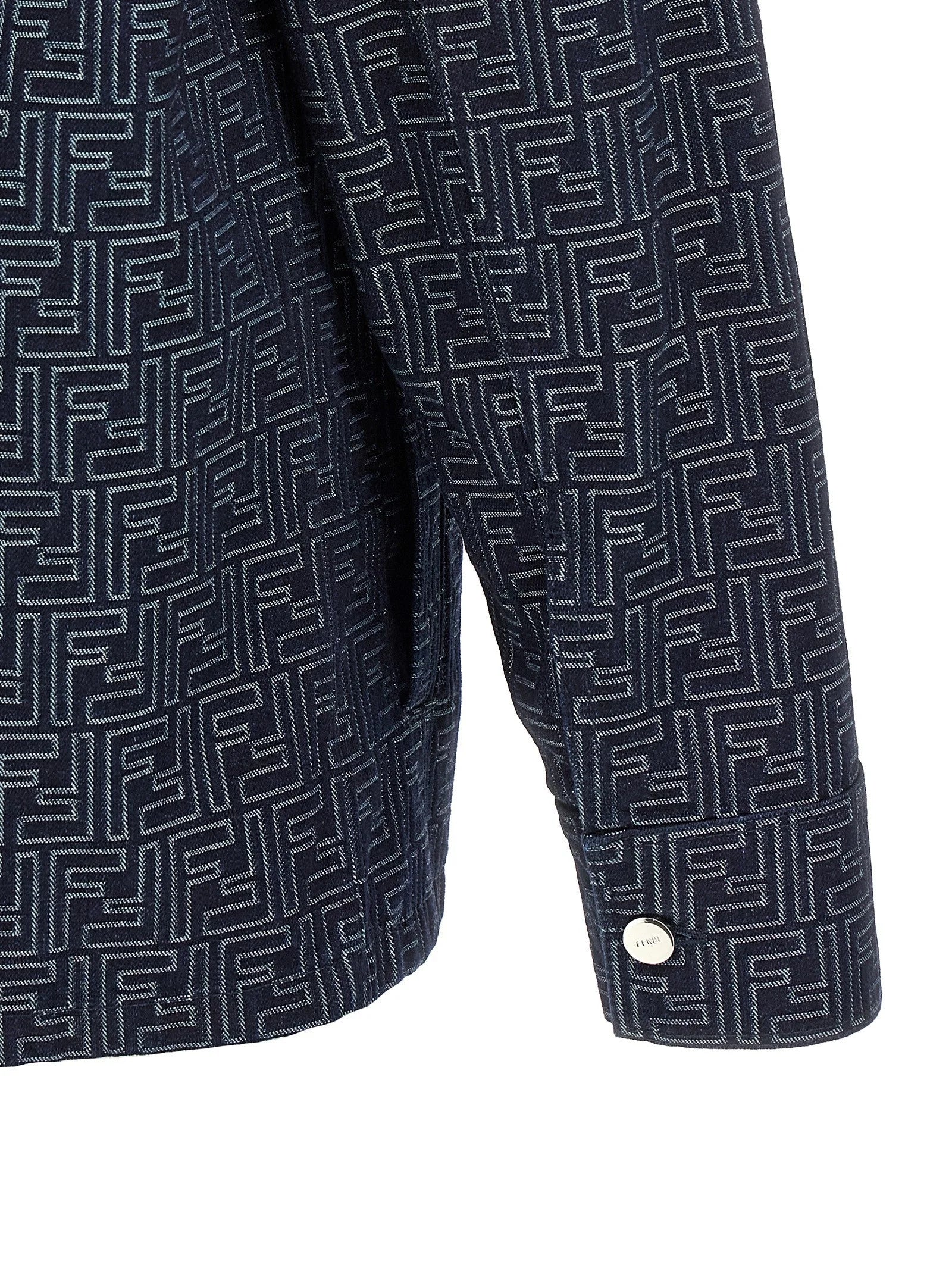 Fendi Blue Cotton Denim Jacket - IT52 | XL