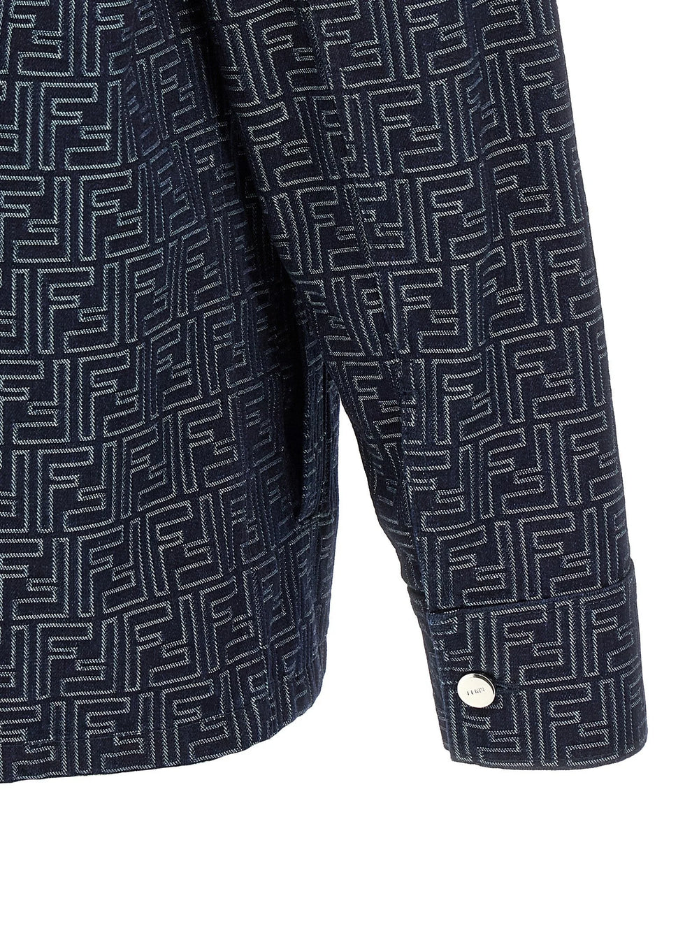 Fendi Blue Cotton Denim Jacket - IT52 | XL