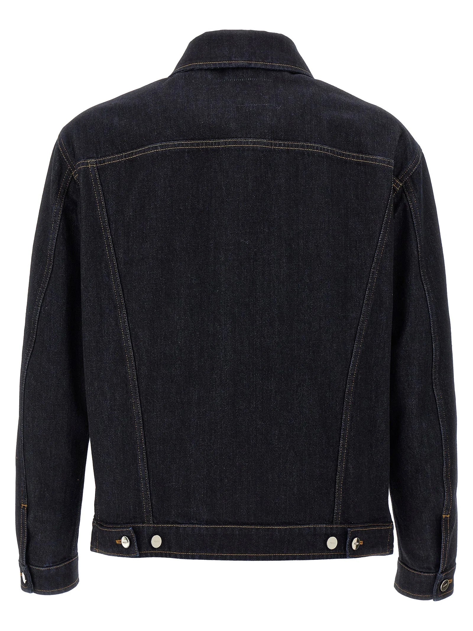 Fendi Blue Cotton Denim Jacket - IT52 | XL