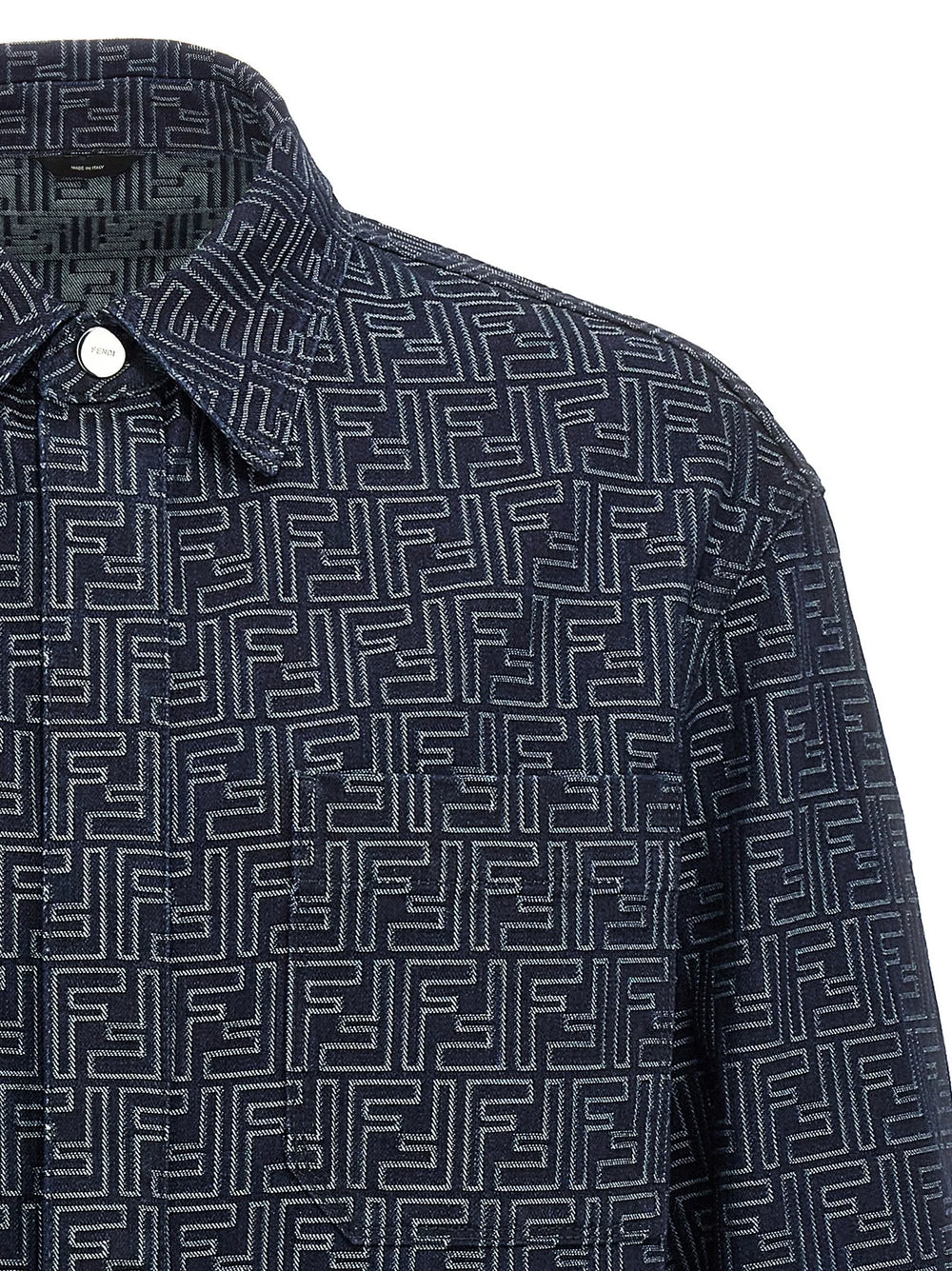 Fendi Blue Cotton Denim Jacket - IT52 | XL