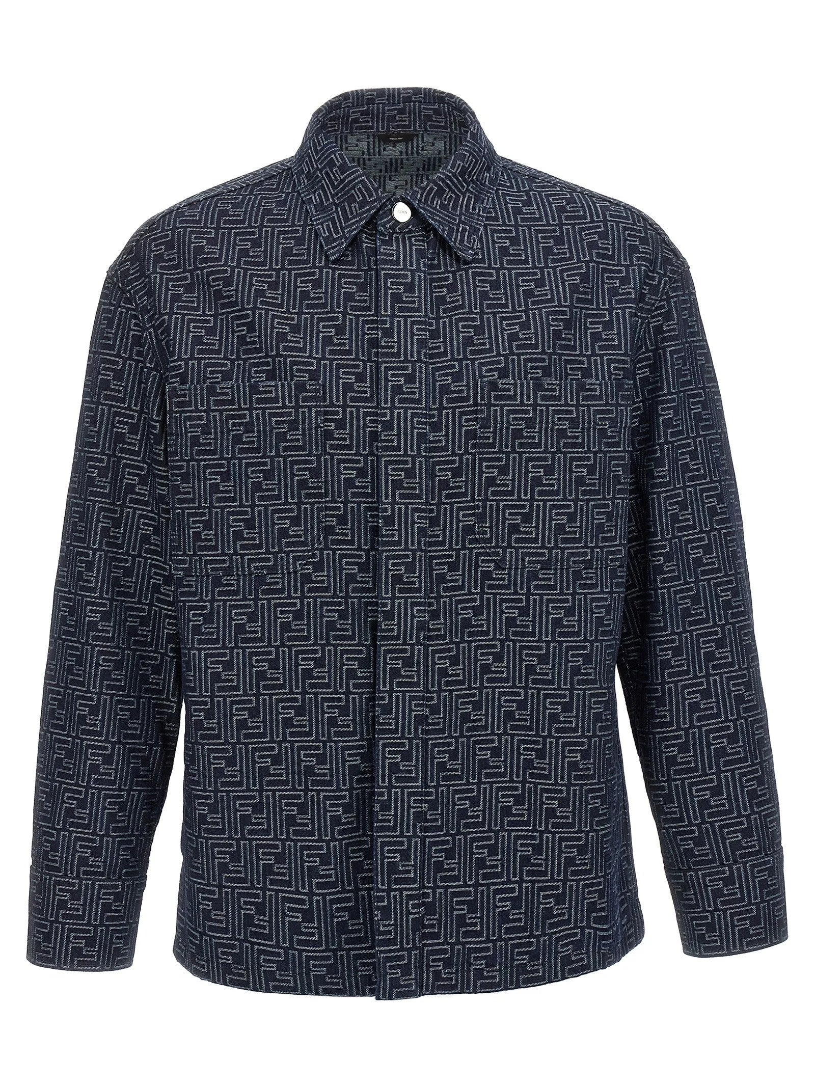Fendi Blue Cotton Denim Jacket - IT52 | XL