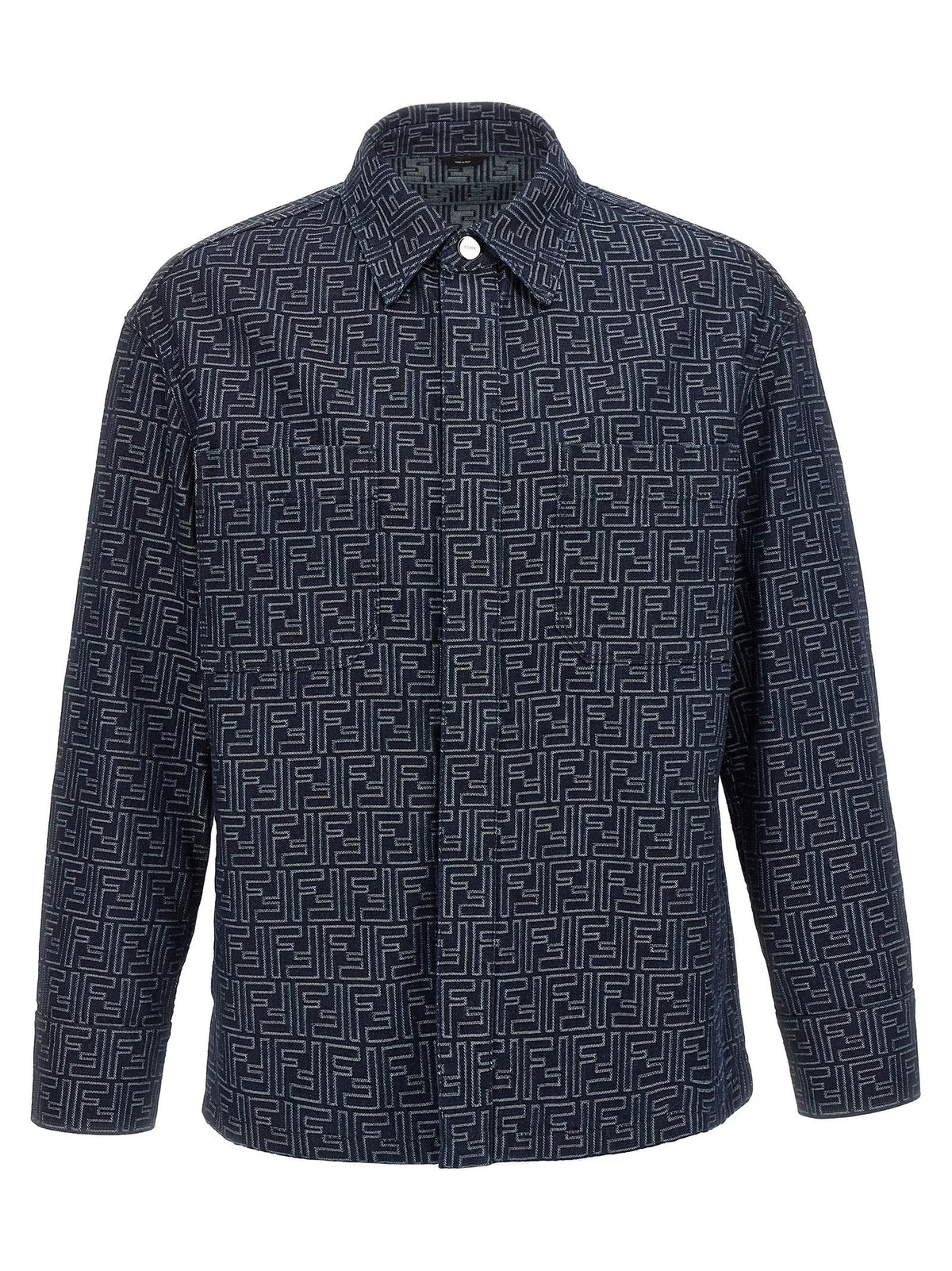 Fendi Blue Cotton Denim Jacket - IT52 | XL