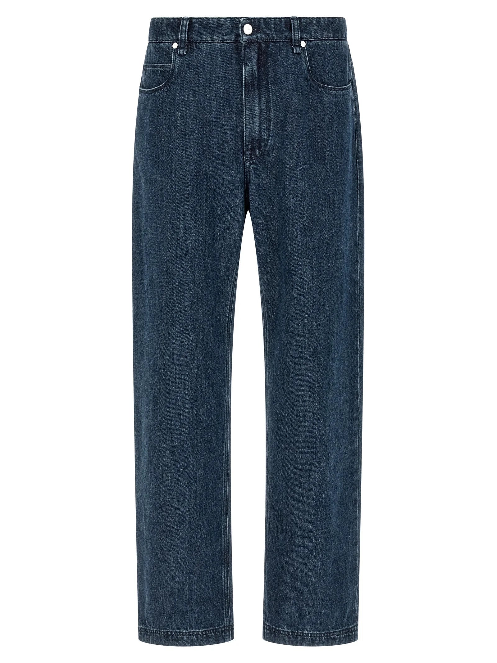 Fendi Blue Cotton Flared Jeans