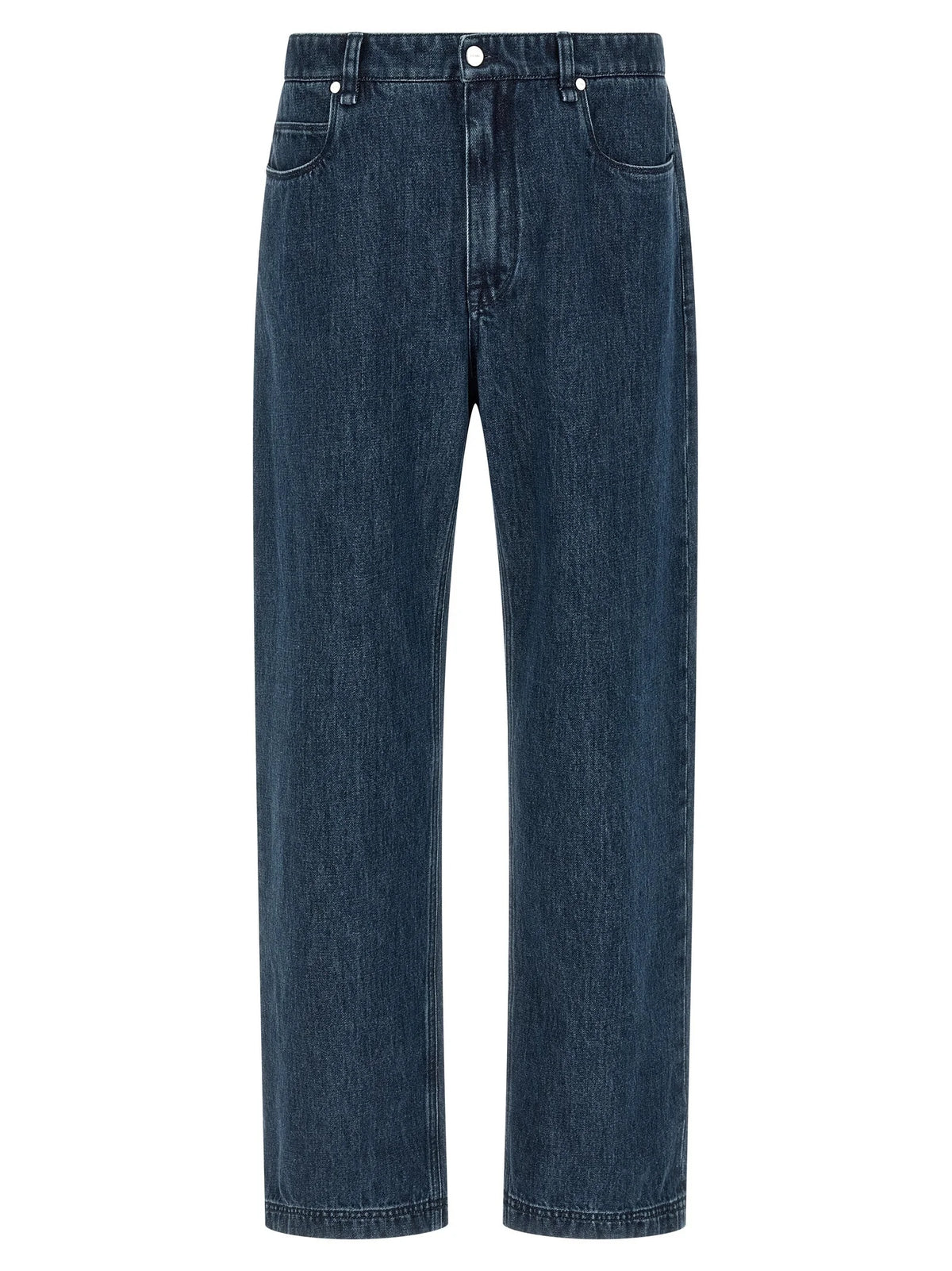 Fendi Blue Cotton Flared Jeans