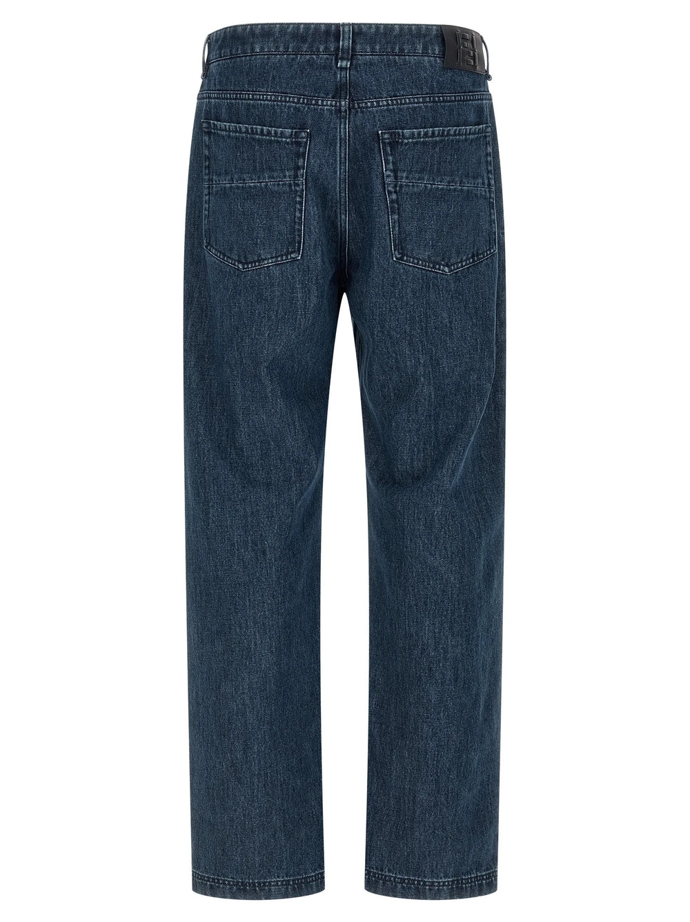 Fendi Blue Cotton Flared Jeans