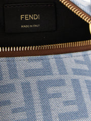 Fendi Blue Cotton Handbag