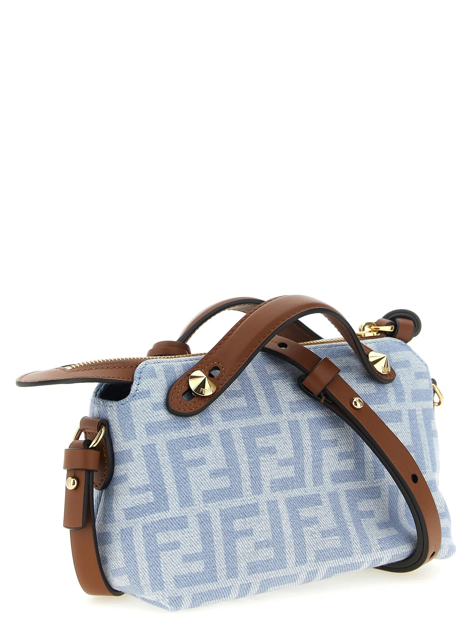 Fendi Blue Cotton Handbag