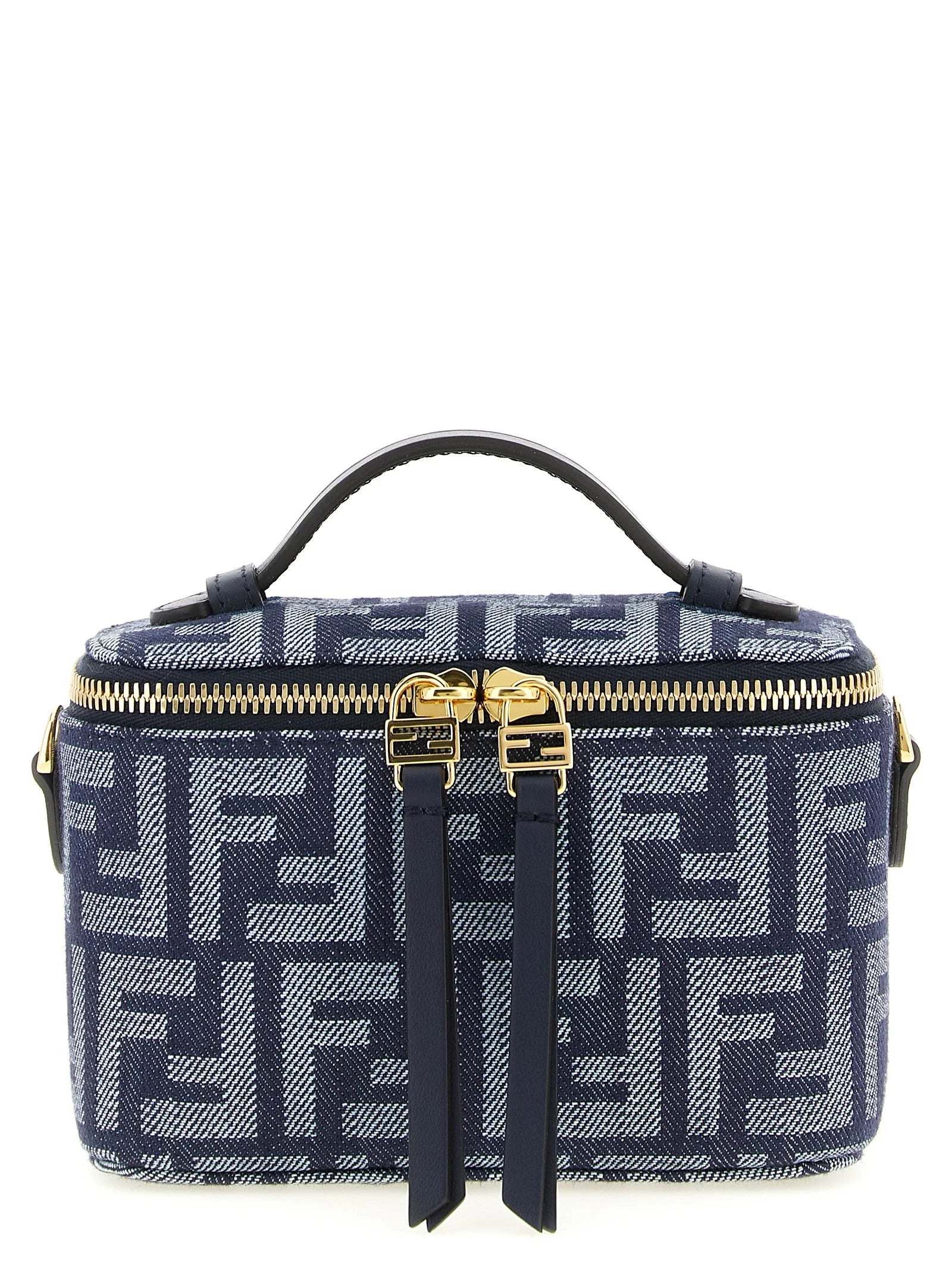 Fendi Blue Cotton Handbag