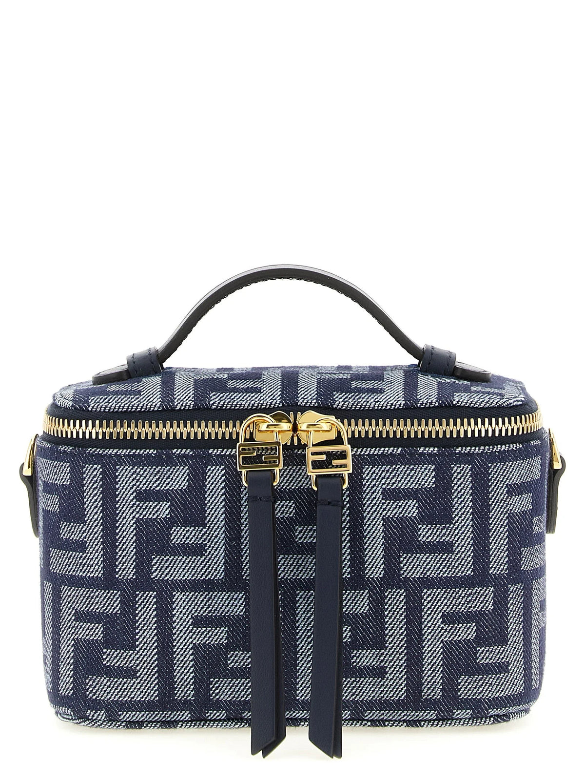 Fendi Blue Cotton Handbag