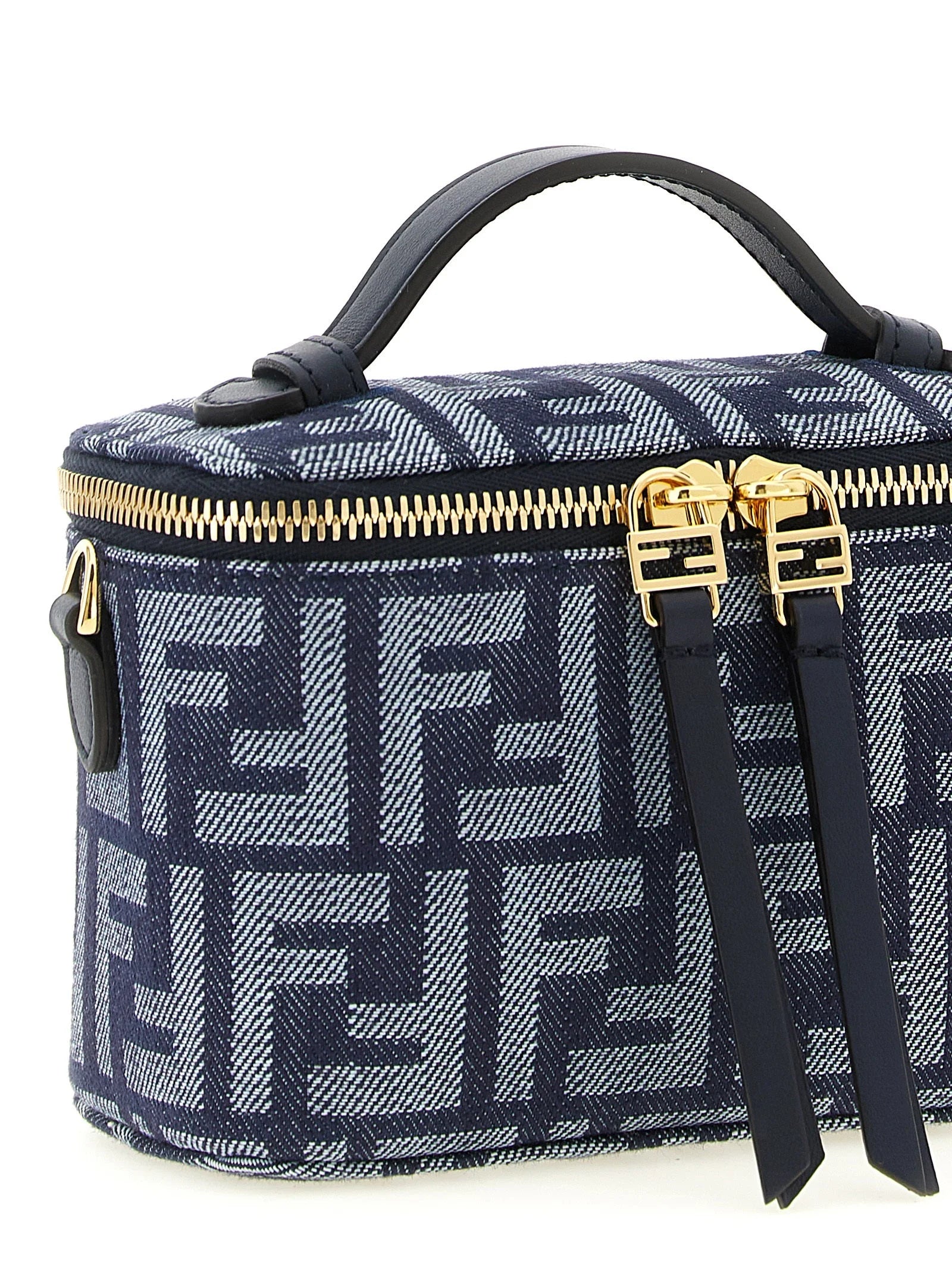 Fendi Blue Cotton Handbag