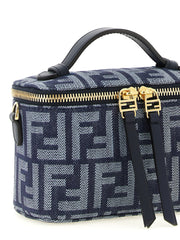 Fendi Blue Cotton Handbag