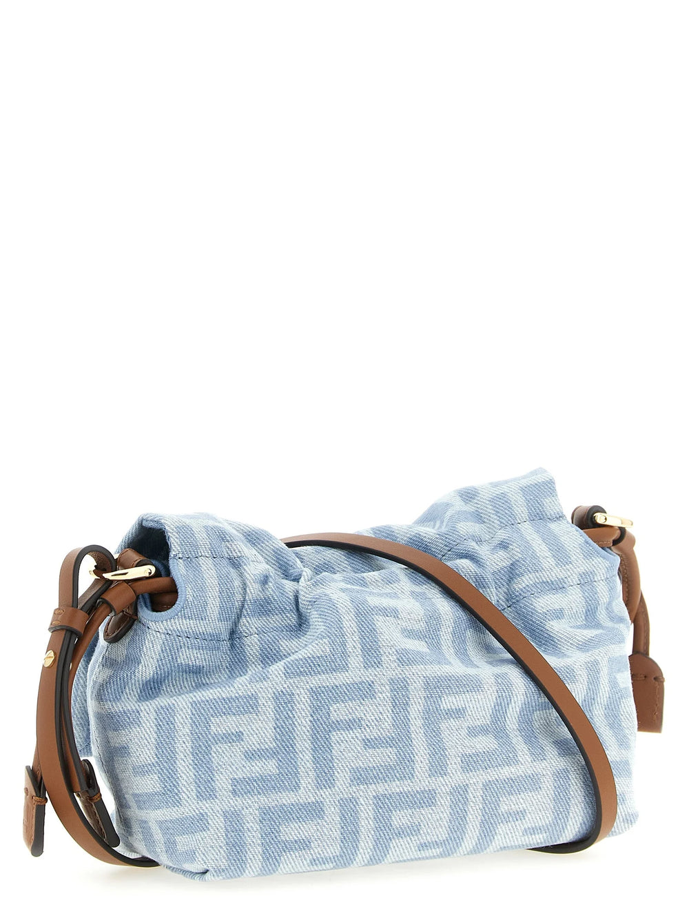 Fendi Blue Cotton Handbag