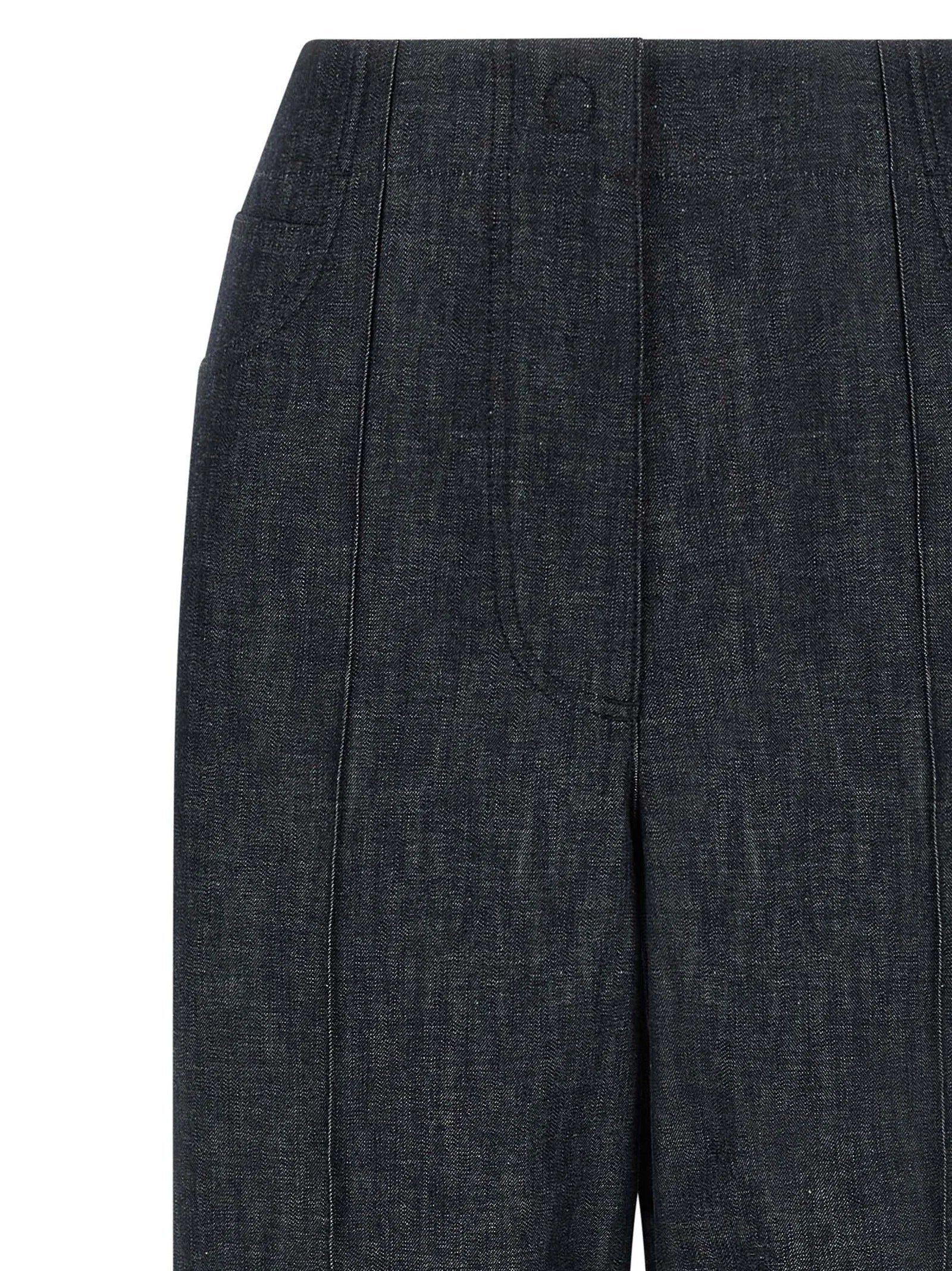 Fendi Blue Cotton High-Waisted Jean - IT38