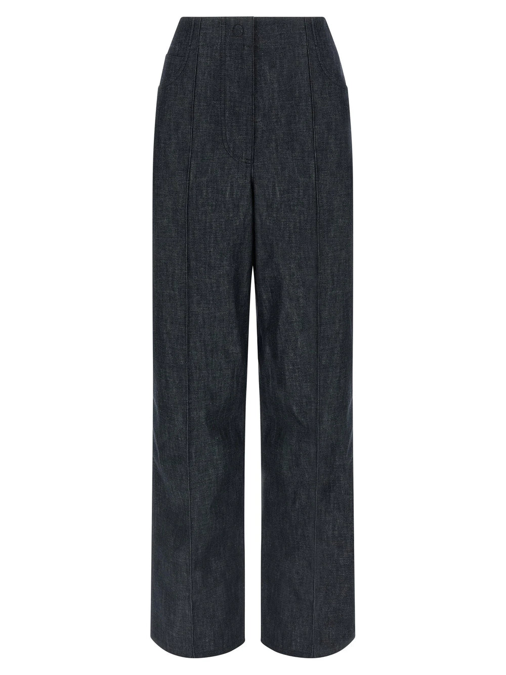 Fendi Blue Cotton High-Waisted Jean - IT38