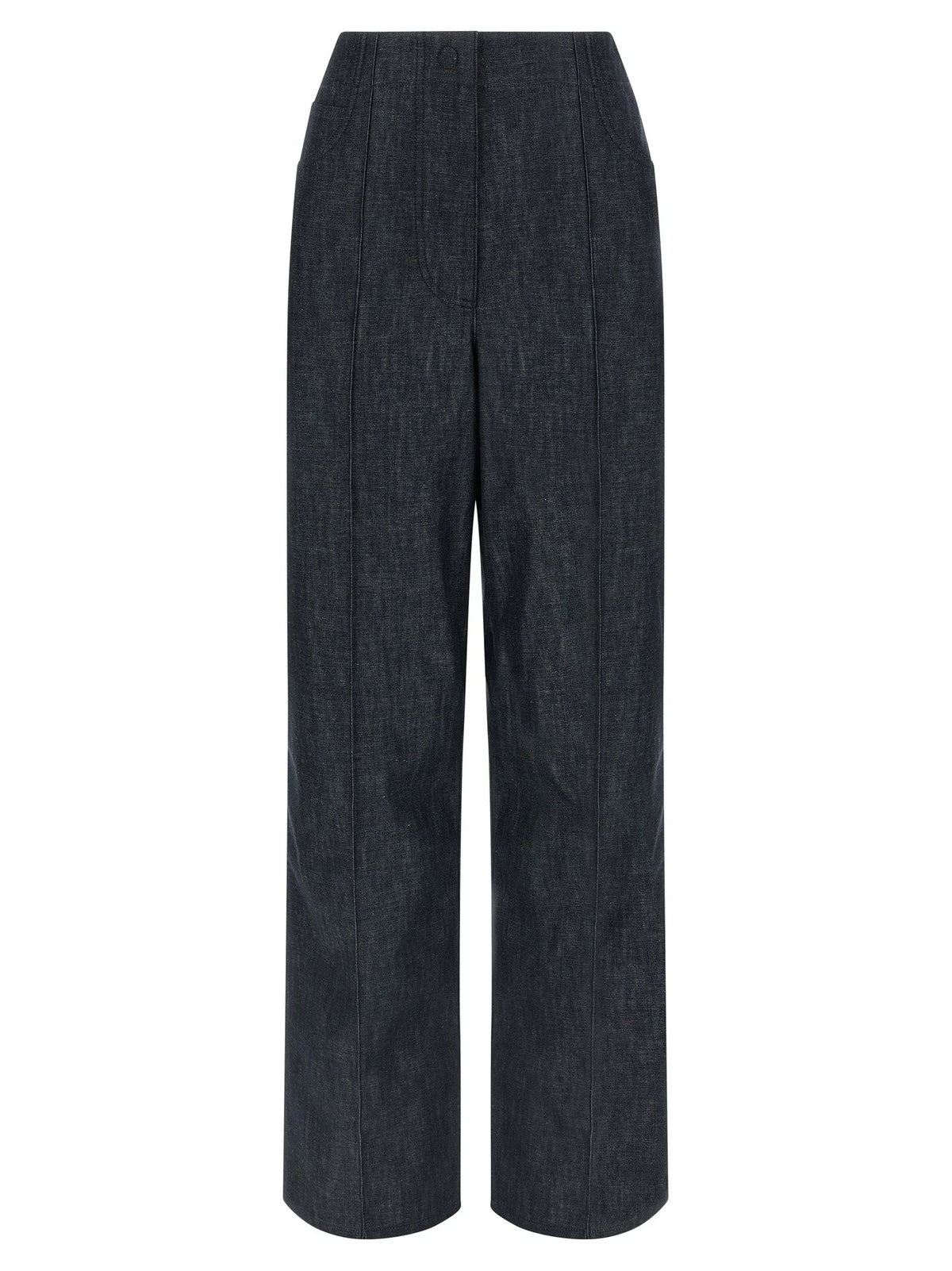 Fendi Blue Cotton High-Waisted Jean - IT38