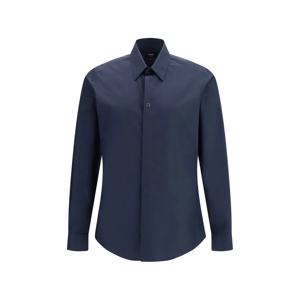 Fendi Blue Cotton Shirt