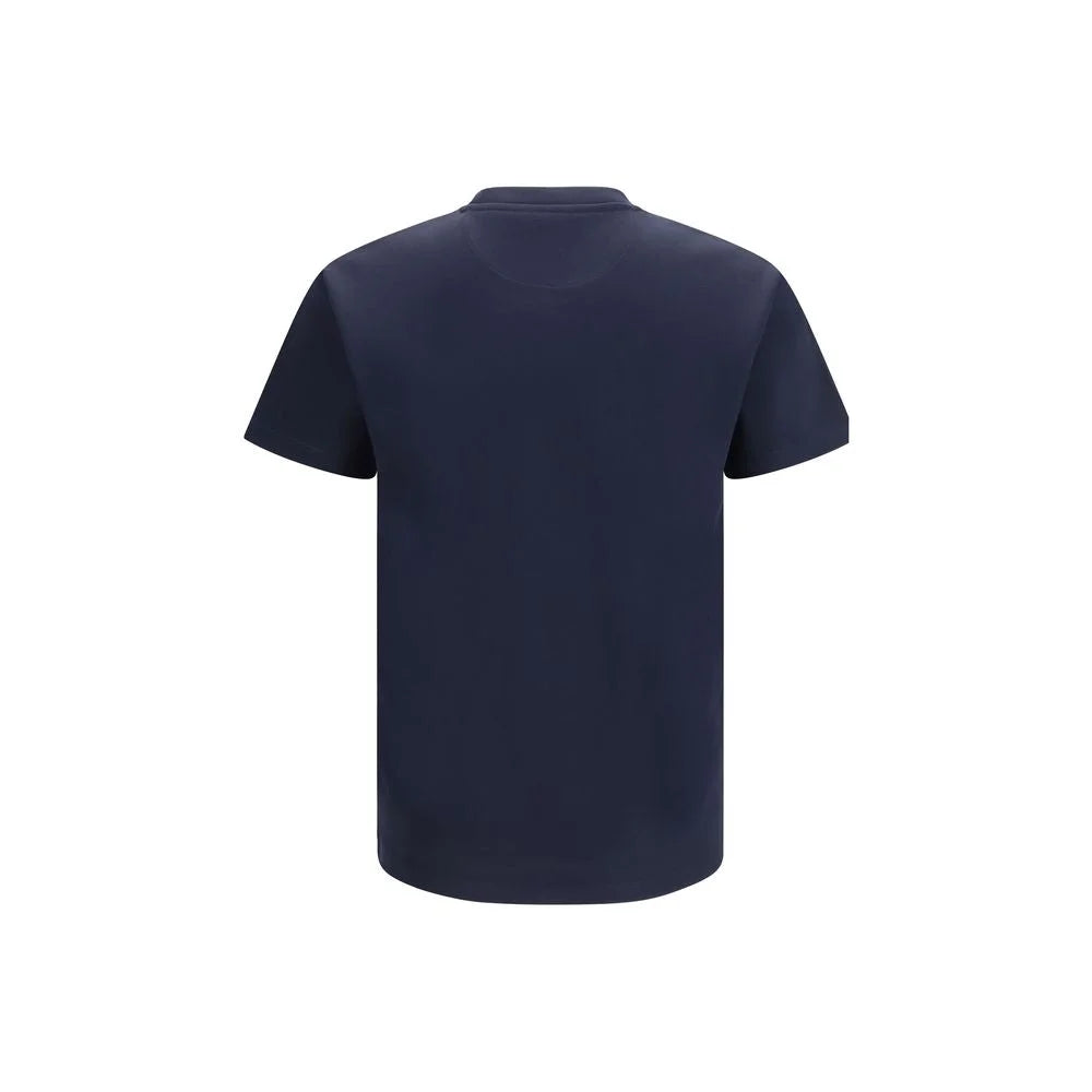 Fendi Blå Bomuld T-Shirt