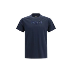 Fendi Blå Bomuld T-Shirt - L