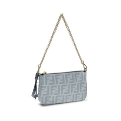 Fendi Blue Cotton Wallet