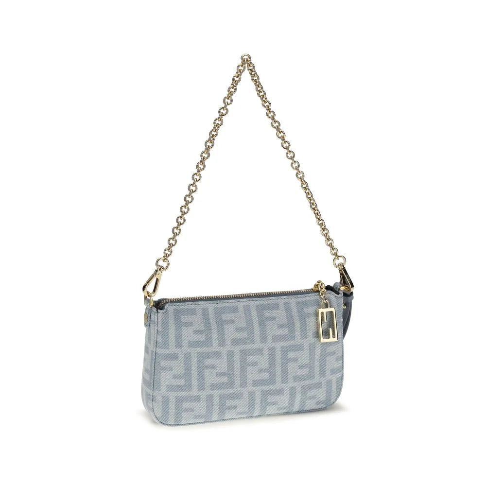 Fendi Blue Cotton Wallet