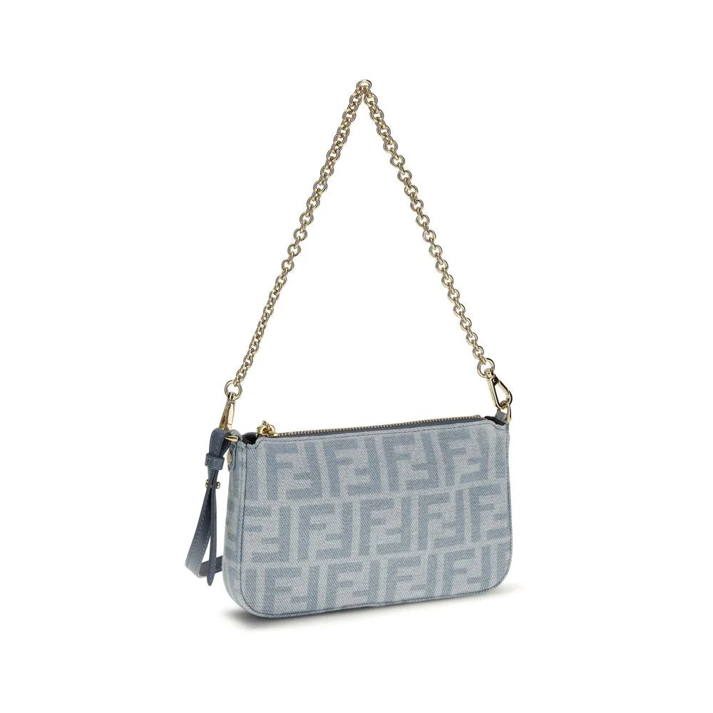 Fendi Blue Cotton Wallet