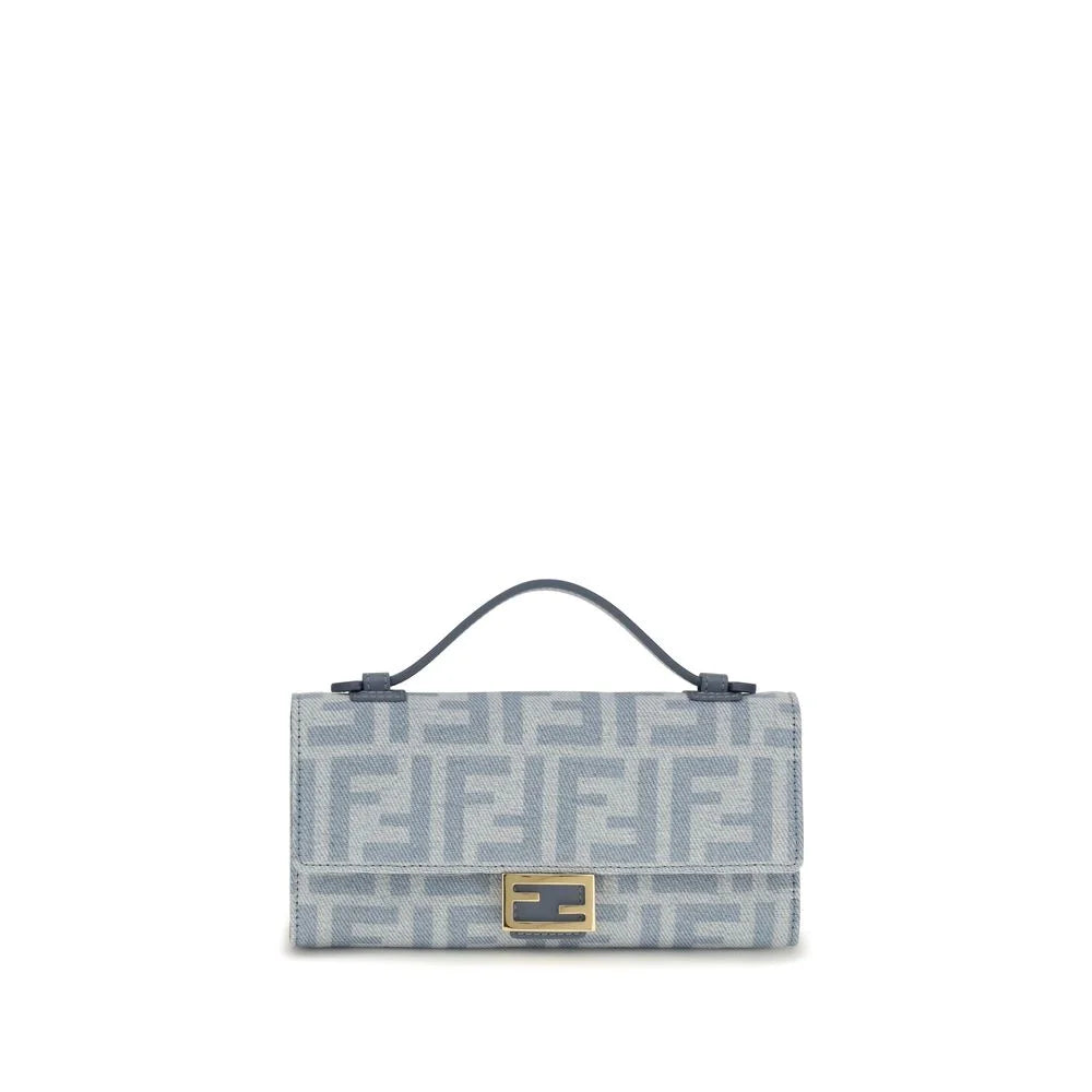 Fendi Blue Cotton Wallet