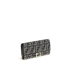 Fendi Blue Cotton Wallet