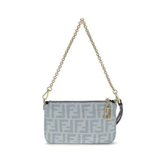 Fendi Blue Cotton Wallet