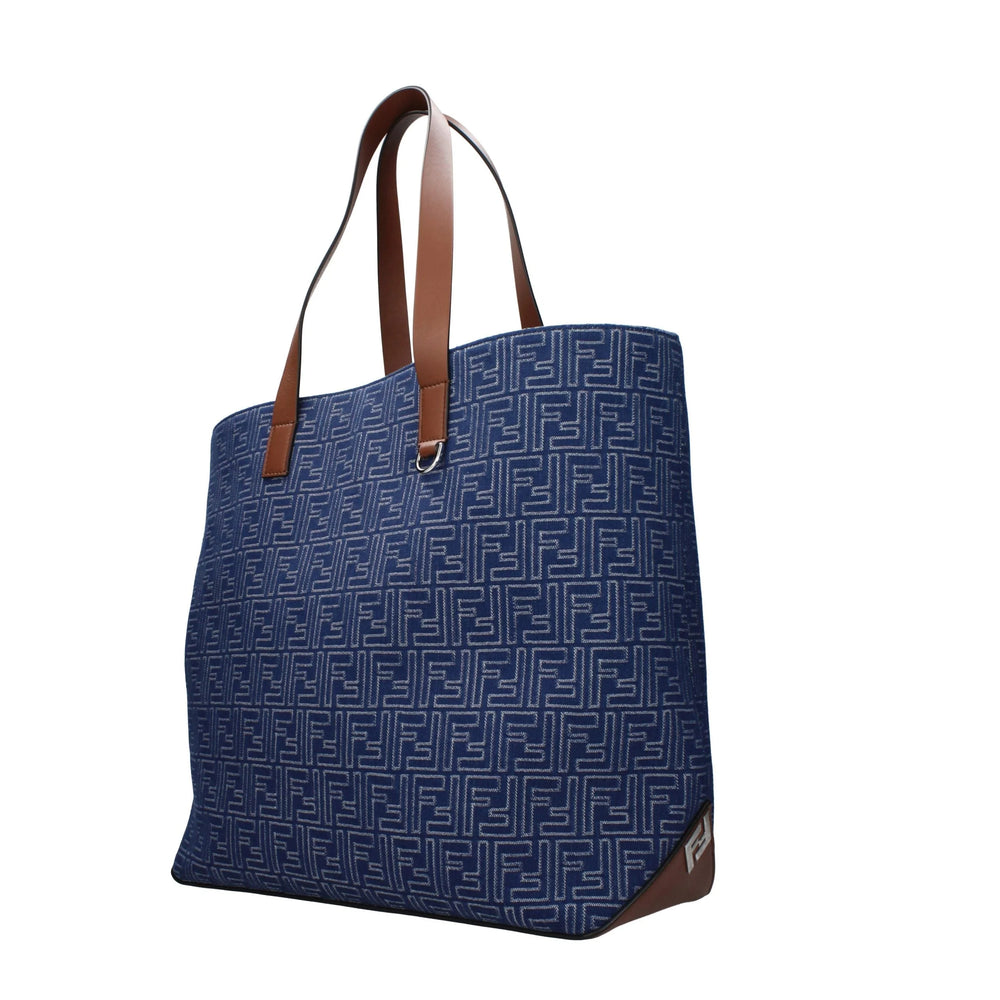 Fendi Bolso de hombro de tela azul
