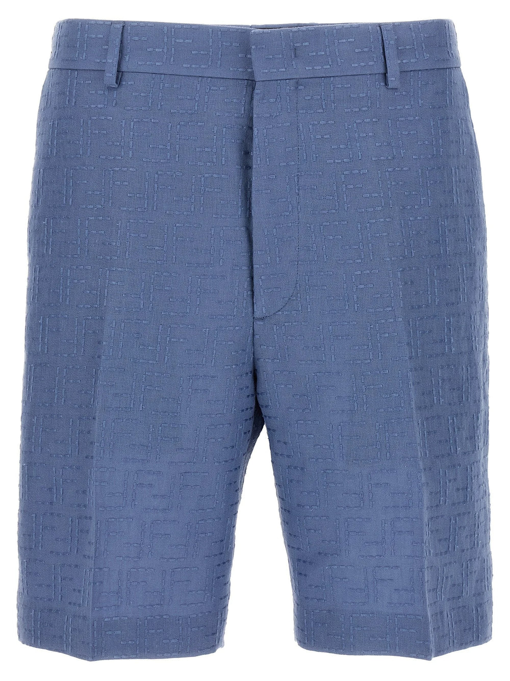 Fendi Blue Linen Bermuda Shorts - IT50 | L