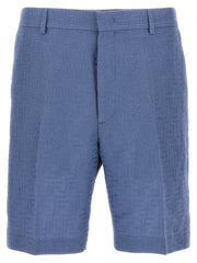 Fendi Blue Linen Bermuda Shorts - IT50 | L