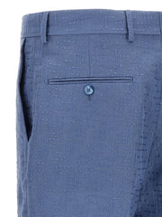 Fendi Blue Linen Bermuda Shorts - IT50 | L