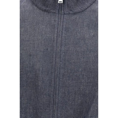 Fendi Blue Linen Denim Jacket