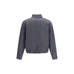 Fendi Blue Linen Denim Jacket