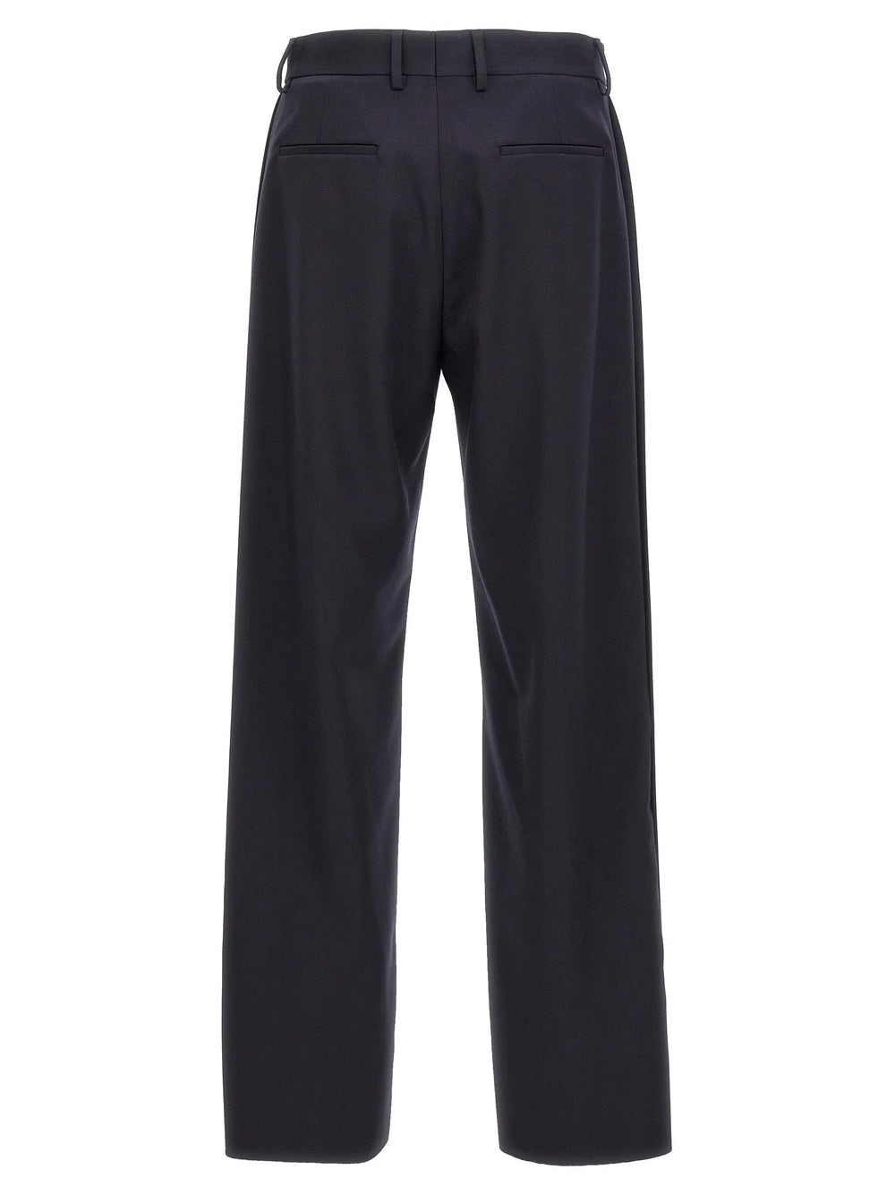 Fendi Blue Polyester Casual Pants