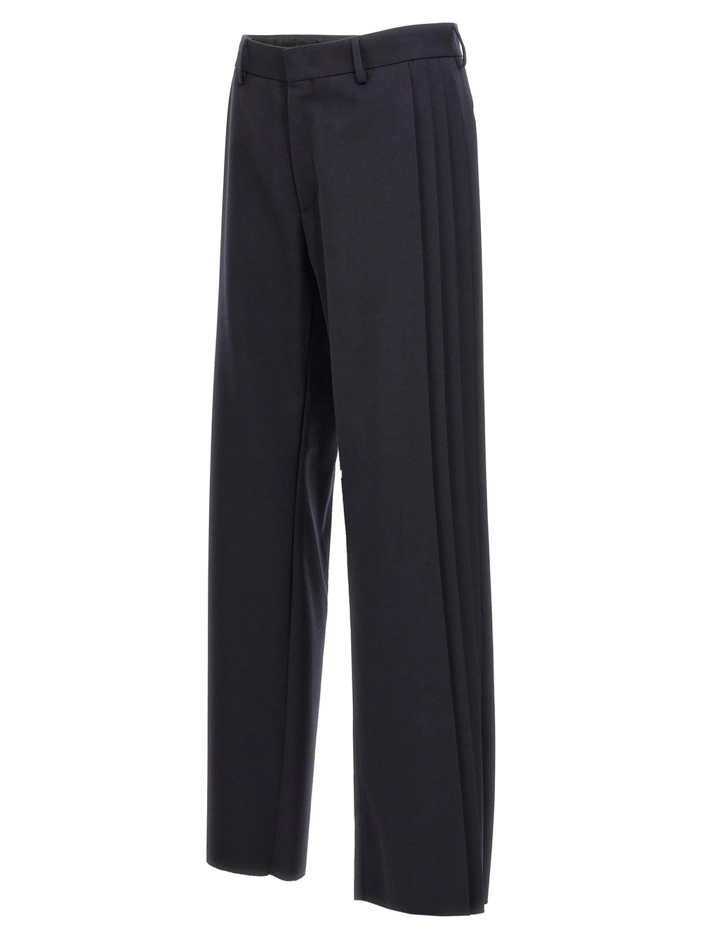 Fendi Blue Polyester Casual Pants