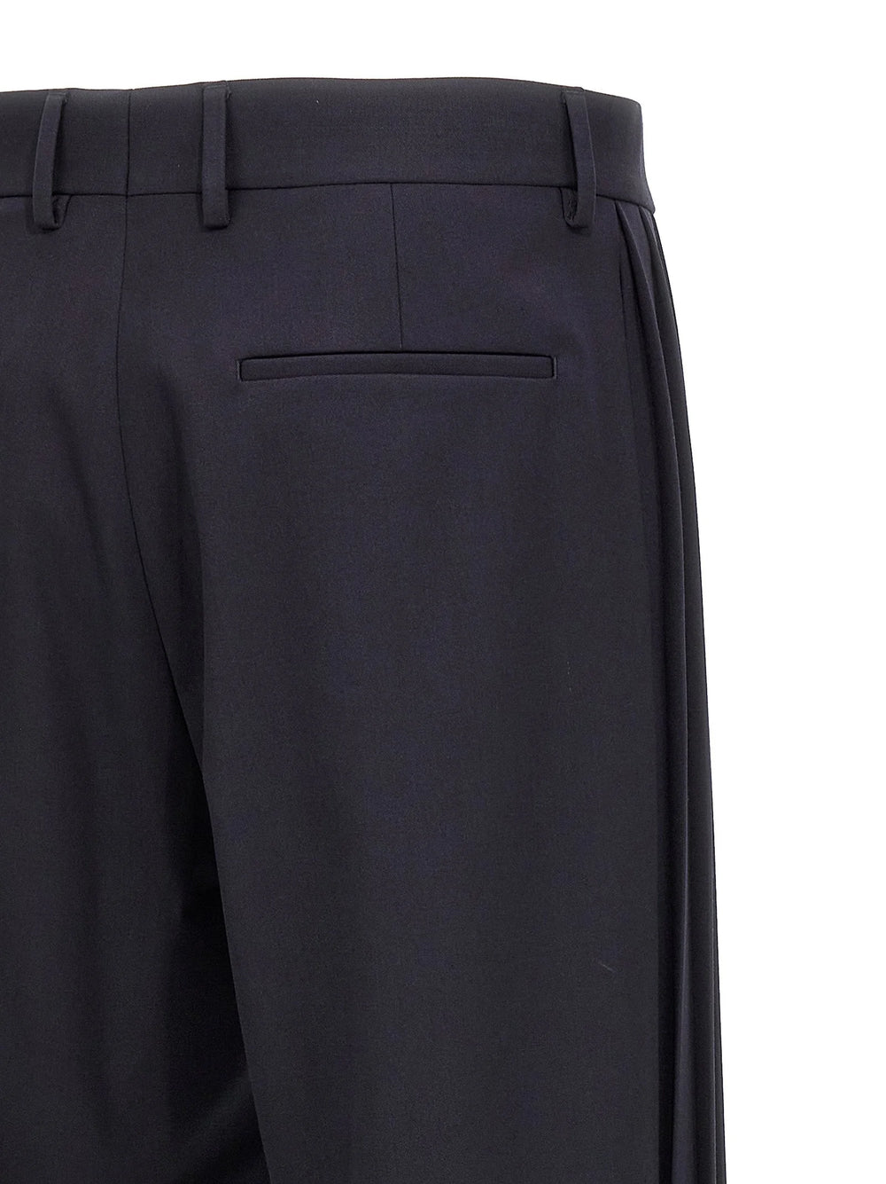 Fendi Blue Polyester Casual Pants