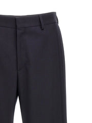 Fendi Blue Polyester Casual Pants