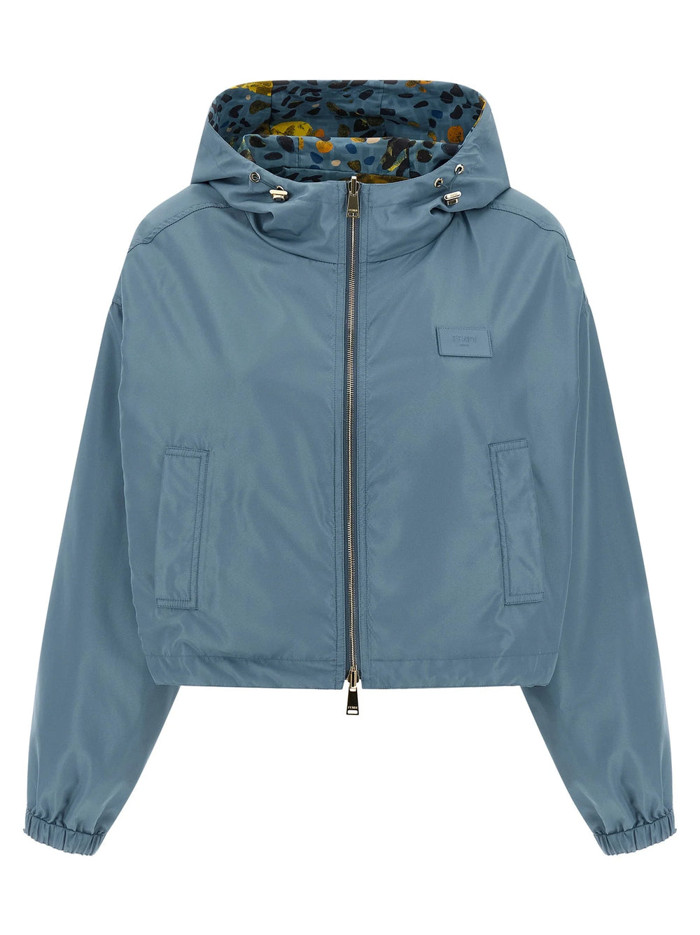 Fendi Blue Polyester Shell Jacket